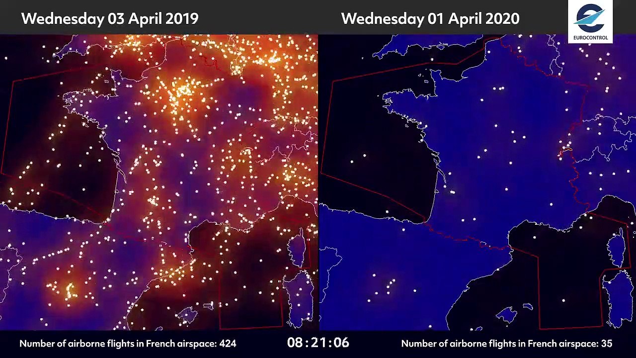 91% de vols en moins en France par rapport à l'an dernier