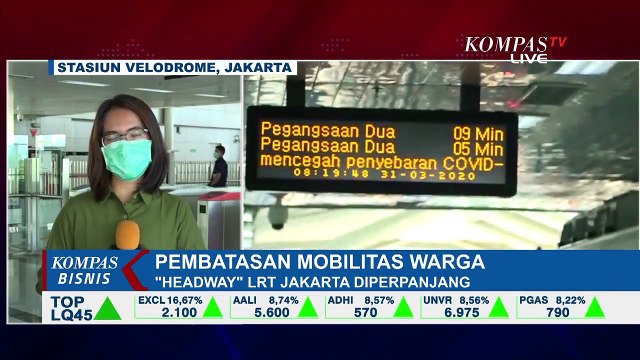 Cegah Virus Corona, LRT Jakarta Batasi Jumlah Penumpang Dan Jadwal Kereta