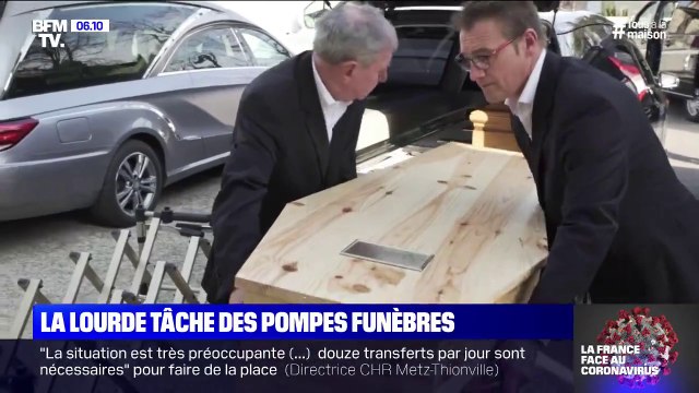 Coronavirus: la lourde tâche des pompes funèbres