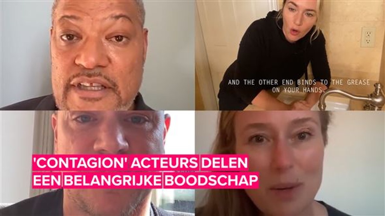 De cast van 'Contagion' heeft een boodschap