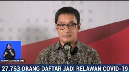 Hampir 28 Ribu Orang Terdaftar jadi Relawan untuk Tangani Covid-19