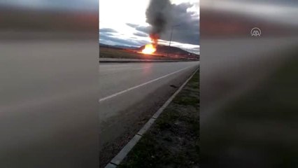 Ağrı'da Türkiye-İran doğal gazboru hattında patlama