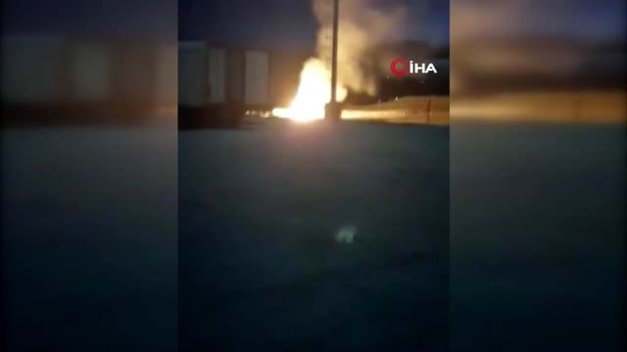 Ağrı'da doğalgaz boru hattı patladı