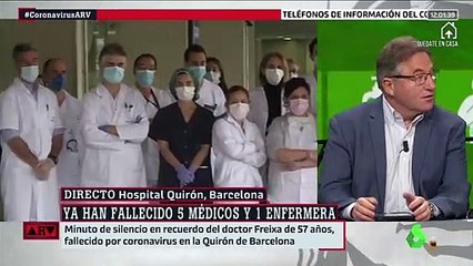 Un periodista del diaro El Mundo rompe a llorar por los muertos del coronavirus