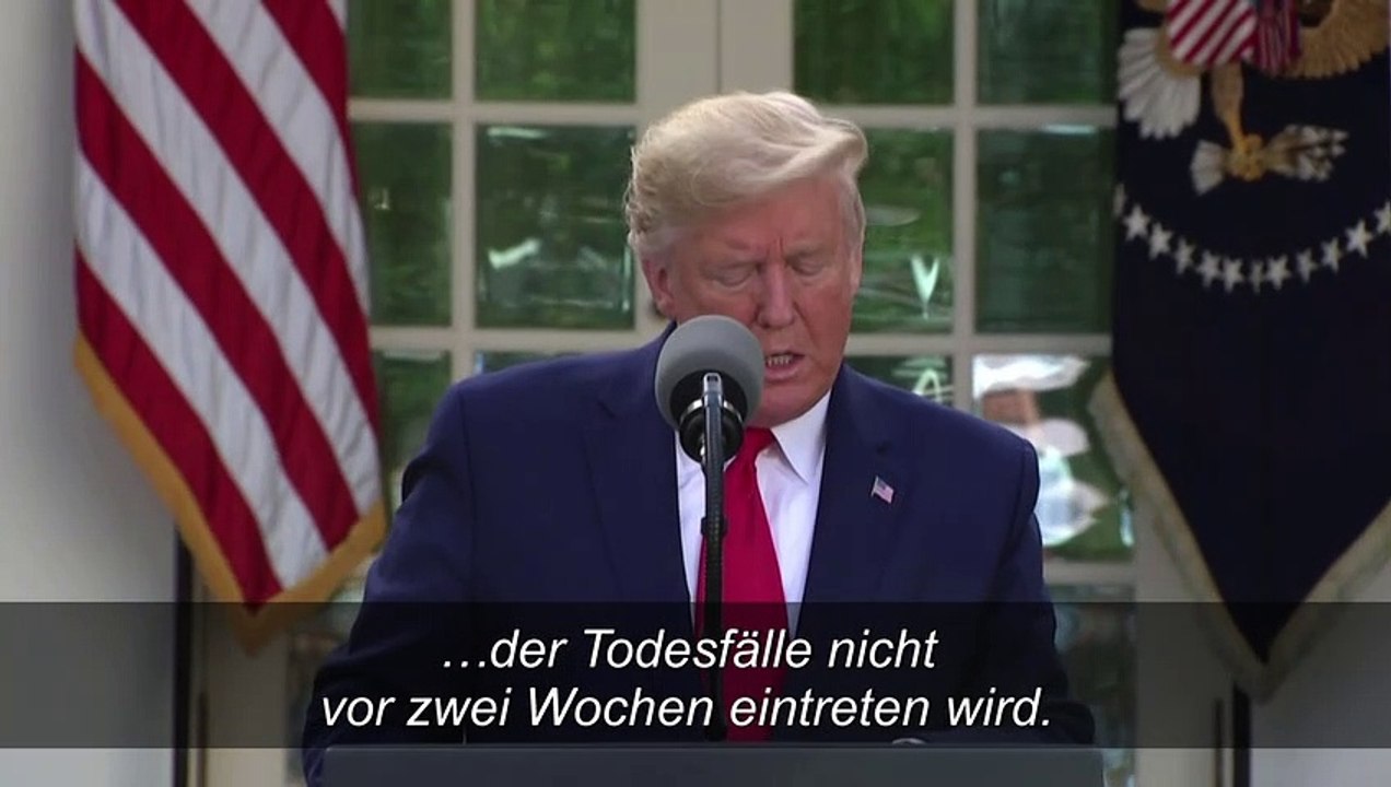 Corona-Krise: Trump bereitet Bürger auf weitere Opfer vor
