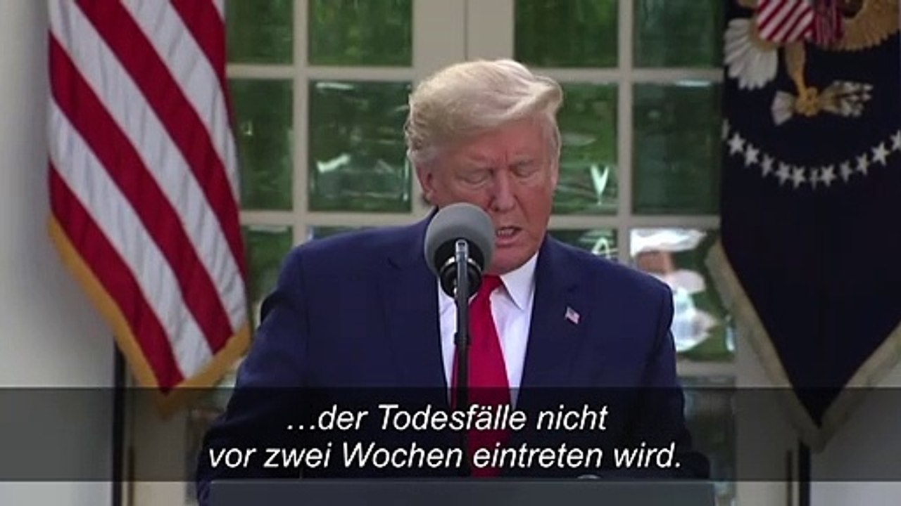 Corona-Krise: Trump bereitet Bürger auf weitere Opfer vor
