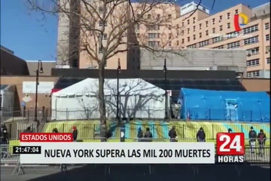 Coronavirus en Estados Unidos: más de 1000 muertes por coronavirus reporta Nueva York