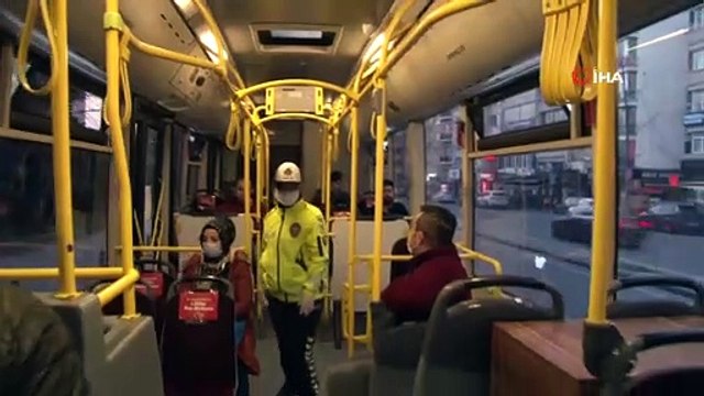 Toplu Taşıma Araçlarında Sosyal 'Mesafe Denetimi' Sürüyor