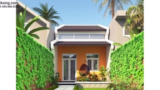 Mẫu nhà cấp 4 mái thái 5x20m