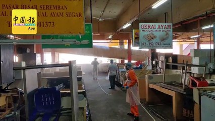 每天购物者高达2000人  芙巴刹今日消毒防疫