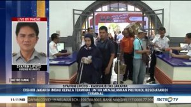 Antisipasi Penyebaran Covid-19, Suhu Tubuh Pemudik Diperiksa
