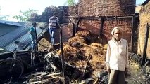 प्रयागराजः घर में आग लगने से गृहस्थी समेत लाखो का सामान जला