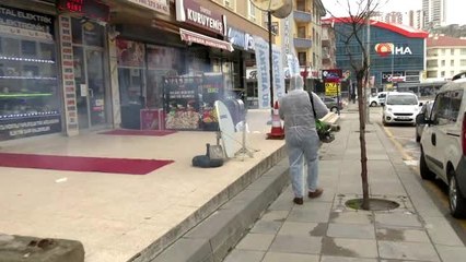 Mamak'ta "sıcak sisleme" ile dezenfekte
