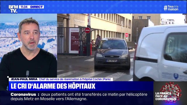Coronavirus: Il n'y a pas un lit de libre en réanimation à Cochin , précise Jean-Paul Mira, chef du service de réanimation