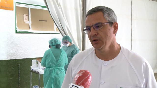 El Hospital Don Benito-Villanueva realiza muestras de Covid-19 en carpa anexa