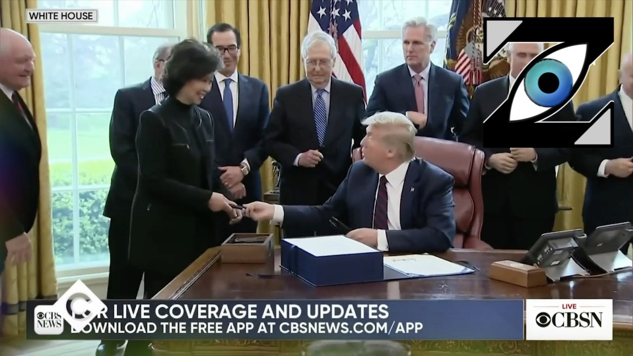 [Zap Télé] D. Trump distribue des stylos sans r...