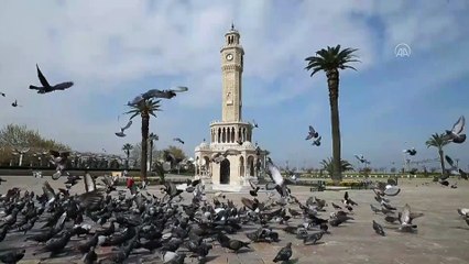 Meydanlarda 'koronavirüs sessizliği' - İZMİR