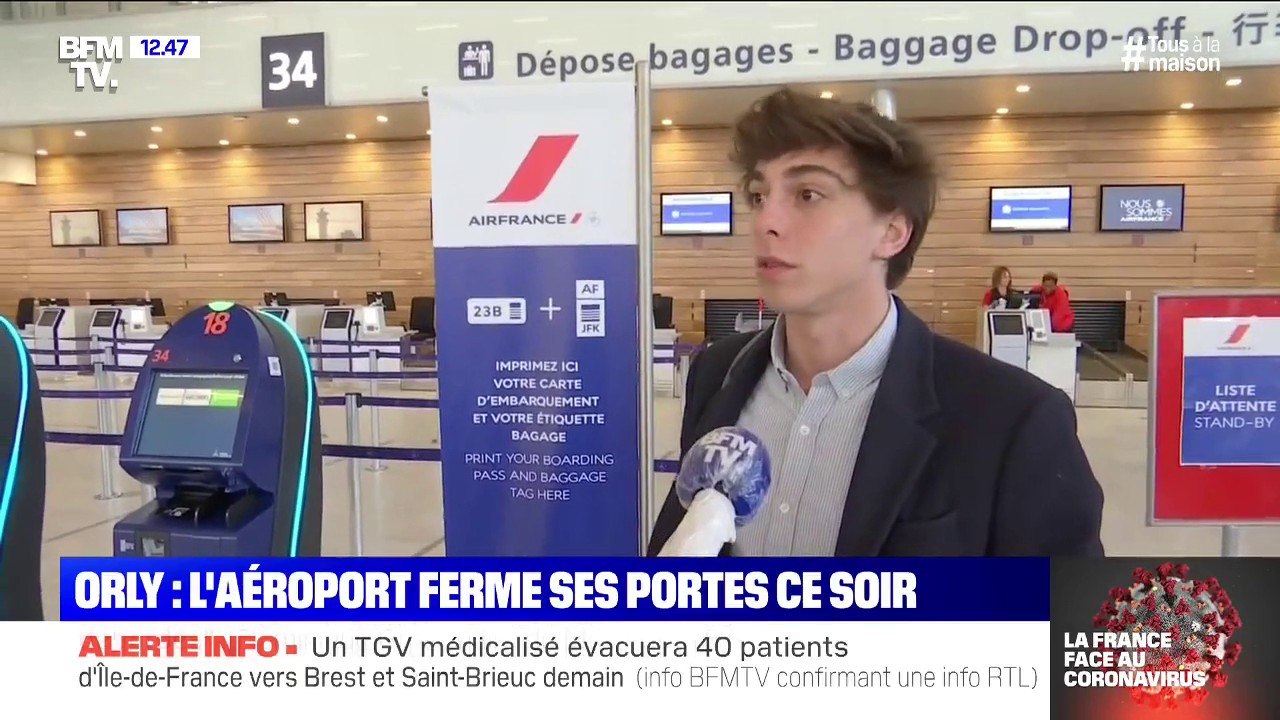 Coronavirus: l'aéroport d'Orly ferme ses portes ce mardi soir