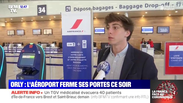 Coronavirus: l'aéroport d'Orly ferme ses portes ce mardi soir