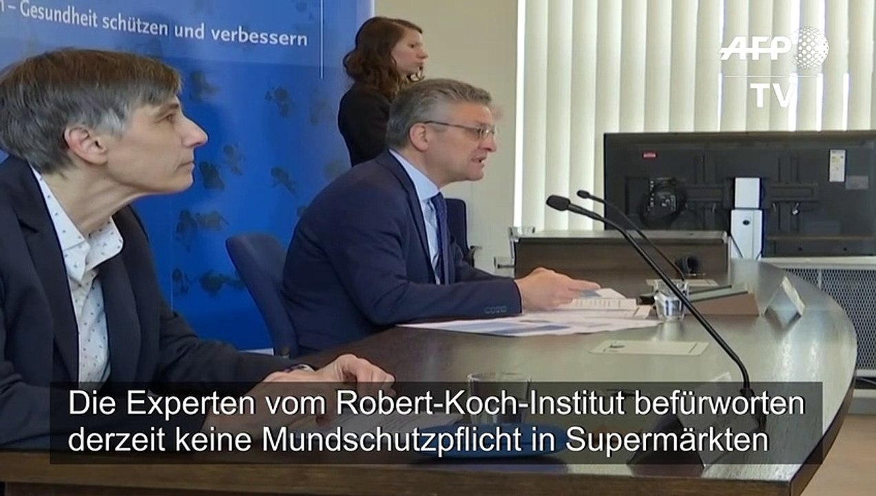 RKI: Mundschutzpflicht in Supermärkten nicht nötig