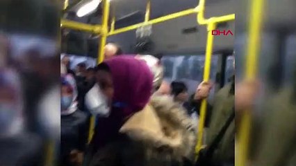 Ankara'da halk otobüsünde tepki çeken görüntü! 'Şu rezilliğe bak...'