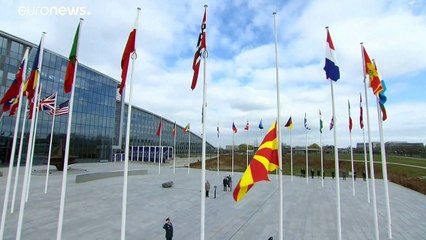 Η σημαία της Βόρειας Μακεδονίας κυματίζει στο ΝΑΤΟ