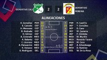 Resumen partido entre Deportivo Cali y Deportivo Pereira Jornada 8 Apertura Colombia