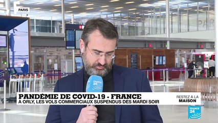Covid-19 en France : Suspension des vols commerciaux À Orly