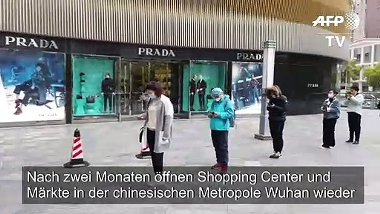 Einwohner von Wuhan können wieder auf Märkte
