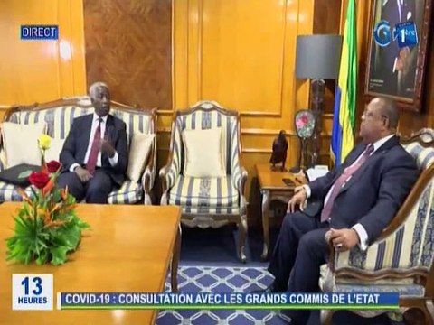 RTG / Rencontre entre Julien Bekalé, professeur Albert Ndossa et l’ancien 1er ministre Raymond Ndong Sima pour une stratégie de riposte économique
