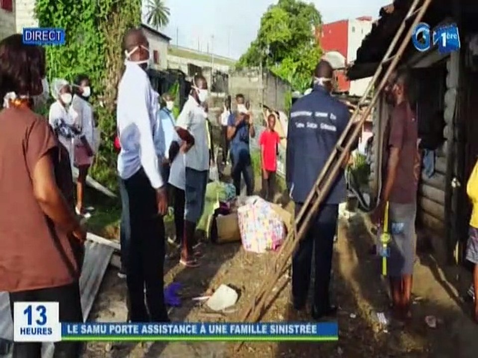 RTG / Le Samu social Gabonnais apporte son soutien aux sinistrés du Pk7 suite à une pluie diluvienne