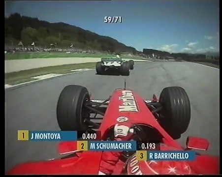 F1 2001 Austria Race Schumacher vs Montoya Collision