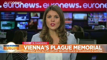 COVID-19: Worried Vienna residents flock to Plague Column to ask for protection