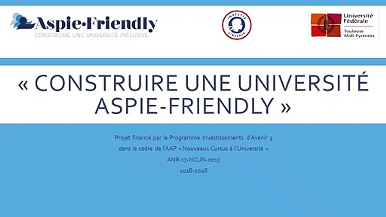 Présentation Aspie-Friendly