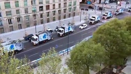 VIDEO. A Marseille, le personnel de propreté de la ville salue les soignants