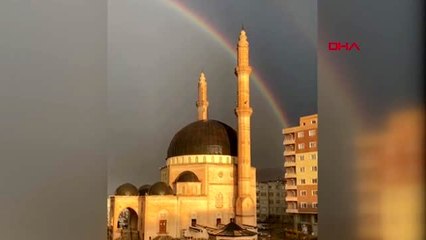 Mardin'de çifte gökkuşağı