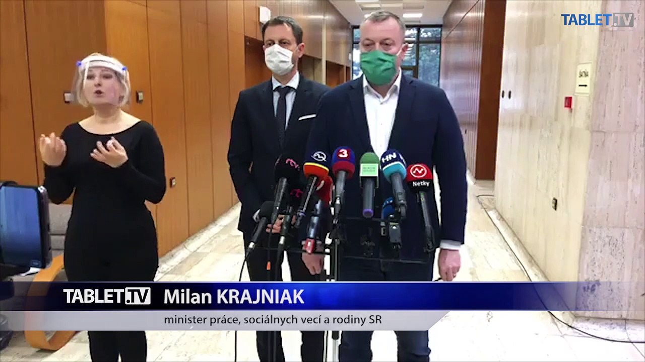 ZÁZNAM: Brífing ministrov M. Krajniaka, E. Hegera a M. Krajčího
