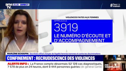 Violences conjugales: pour Marlène Schiappa, "quand il y a un danger, vous avez le droit de sortir"