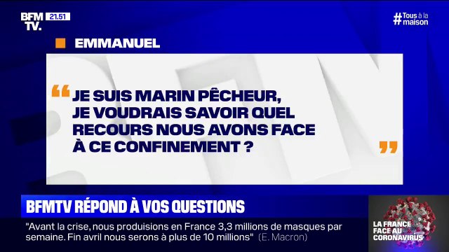 Marin-pêcheur, je voudrais savoir quel recours nous avons face au confinement ? BFMTV vous répond