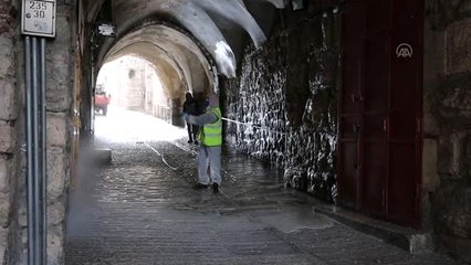 Kudüs'te koronavirüs önlemleri