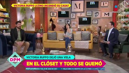 ¡Victoria Ruffo recordó cuando incendió su casa!