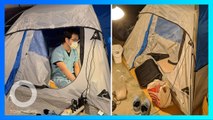 Dokter tinggal di garasi rumah dan tidur di tenda supaya keluarga tidak tertular Corona - TomoNews