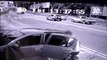 Imagens de câmera de segurança mostram assaltante armado roubando veículo em Curitiba