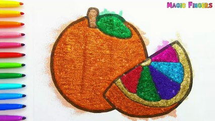 Orange Drawing and Coloring for Toddlers & Kids | Learn How to Draw With Me