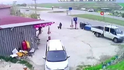 1 kişinin öldüğü feci kaza kamerada