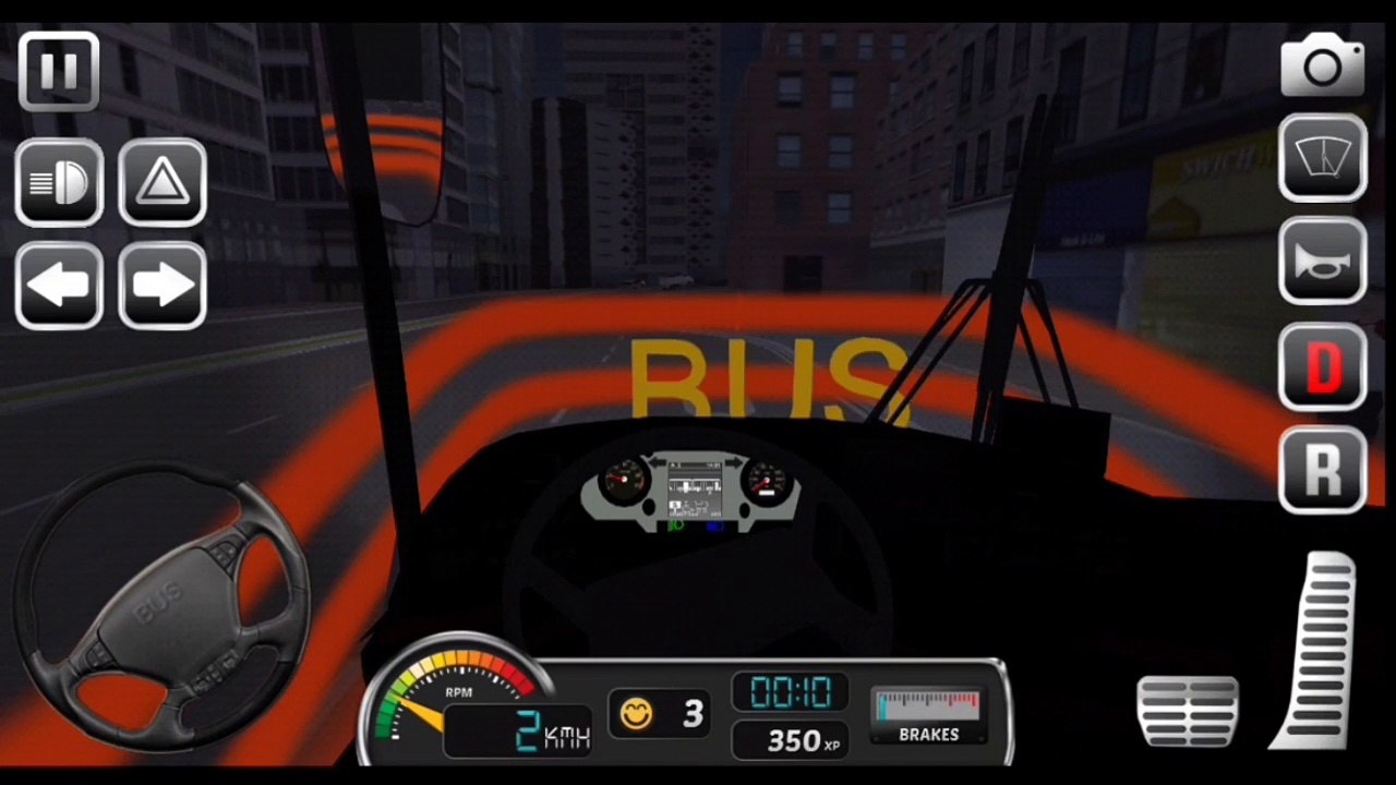 Bus Simulator - Ultimate - Red Bus In Los Angeles City Drive Android iOS Gameplay