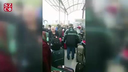 Karantinadan çıkanları böyle beklettiler