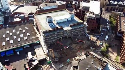 Demolition at Northminster car park - video: Terry Harris