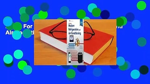 About For Books Modern Refrigeration and Air Conditioning Workbook For Kindle