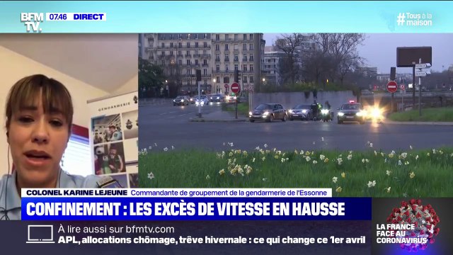 Confinement: la gendarmerie de l'Essonne observe des excès de vitesse au delà de 40 voire 50 km/h au-dessus de la moyenne
